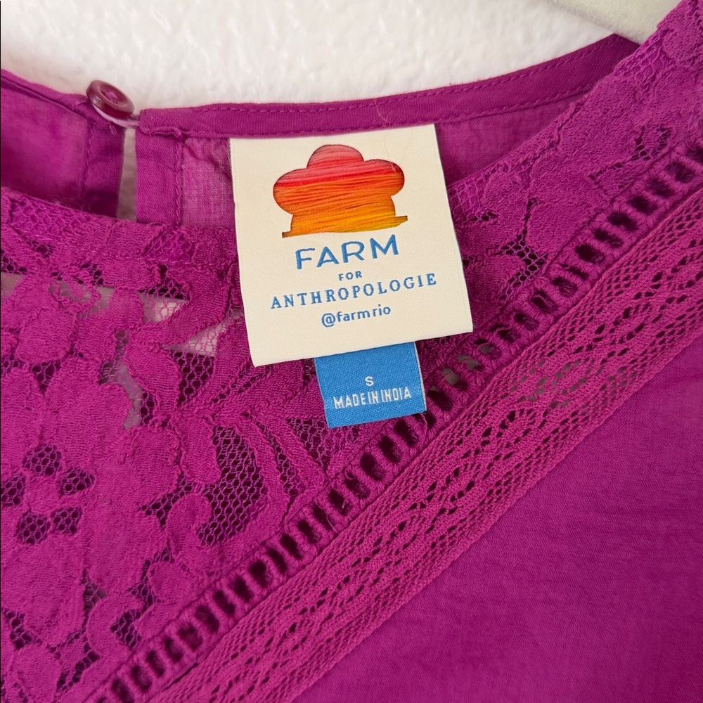 Farm Rio Anthropologie Kelsie Blouse - Picture 2 of 6